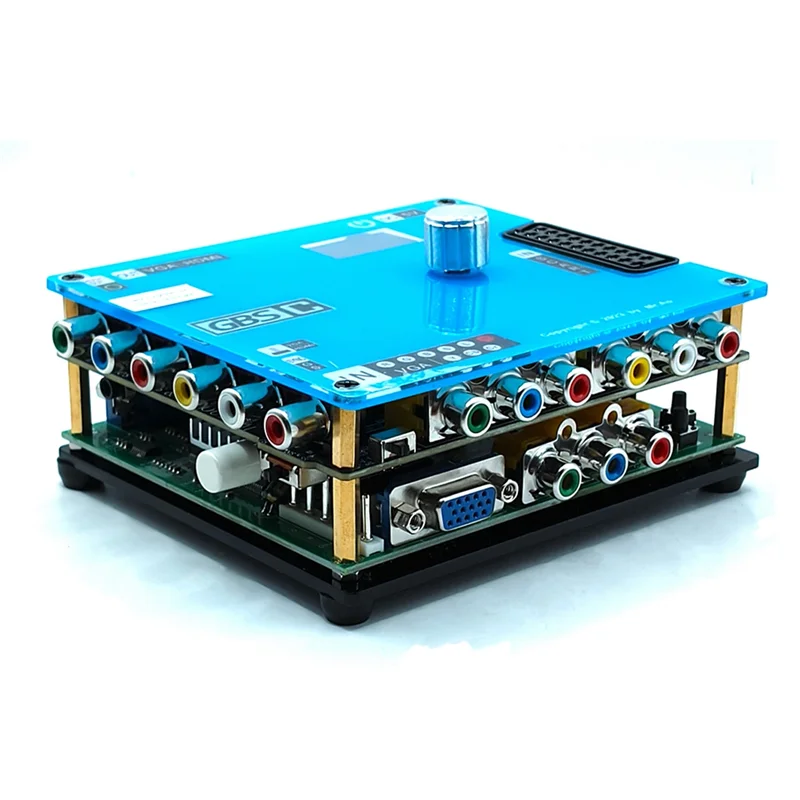 ABSQ-GBSC محول لعبة فيديو Transcoder Video Transcoder GBSC RGBS VGA Scart Ypbpr إشارة إلى VGA HD Upscalers #2