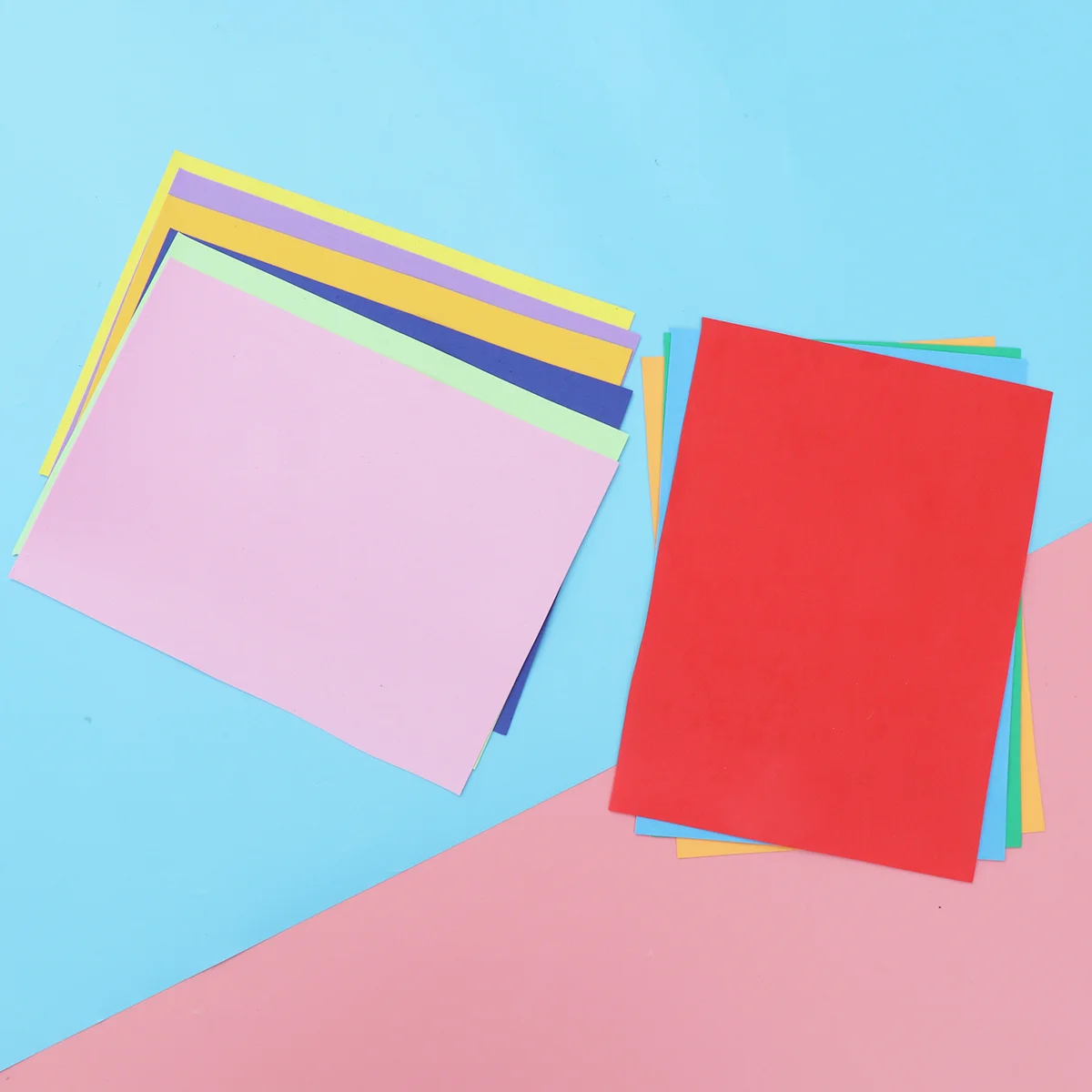 10Pcs Colorful Sponge Sheets Premium Material Craft Paper Children School Projects Supplies Flexible Sheets