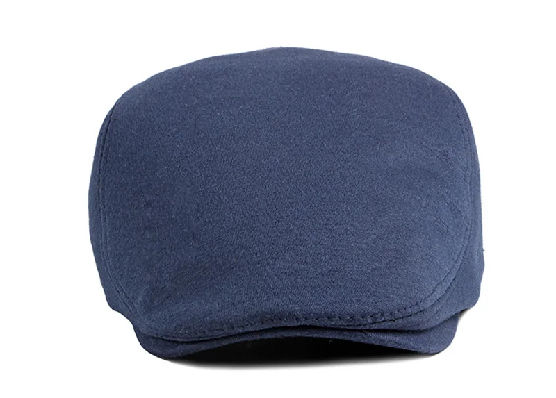 Neue Frühjahr Baskenmütze Hut Männer Frauen Einfarbig Gestrickt Visier Golf Kappe Casual Fischgrät Zeitungsjunge Mütze Erreichte Entenschnabel Hut 12 farben – Detail 5