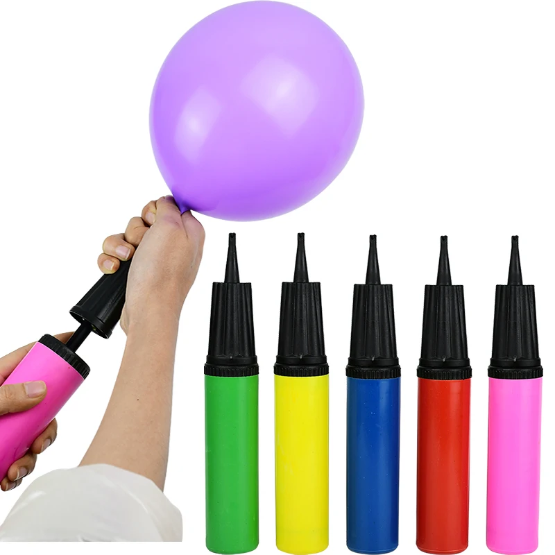 1pc tragbare Luftballons Pumpe Hand Push Folie Latex Ballon Luft Inflator Ballon Zubehör für Hochzeit Geburtstags feier Dekor Globos