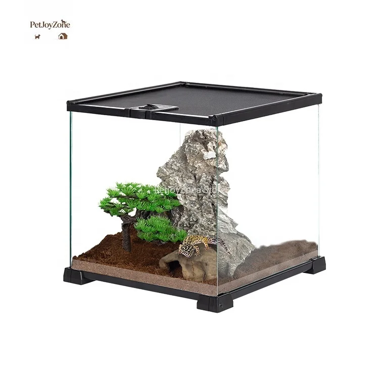 2025 PetJoyZone 7 Gal 26.5 L Special Custom Reptile Terrarium Leopard Gecko Snake Tank Enclosures Glass Metal & Plastic