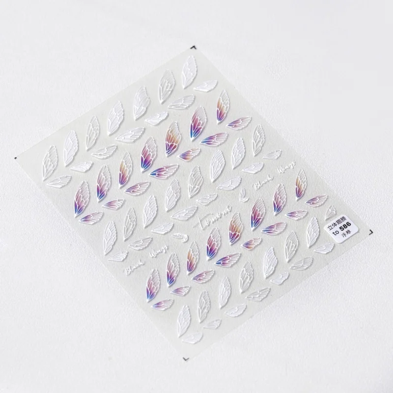 stickers relief 589 adhesive three-dimensional 5d nail Japanese-Wings