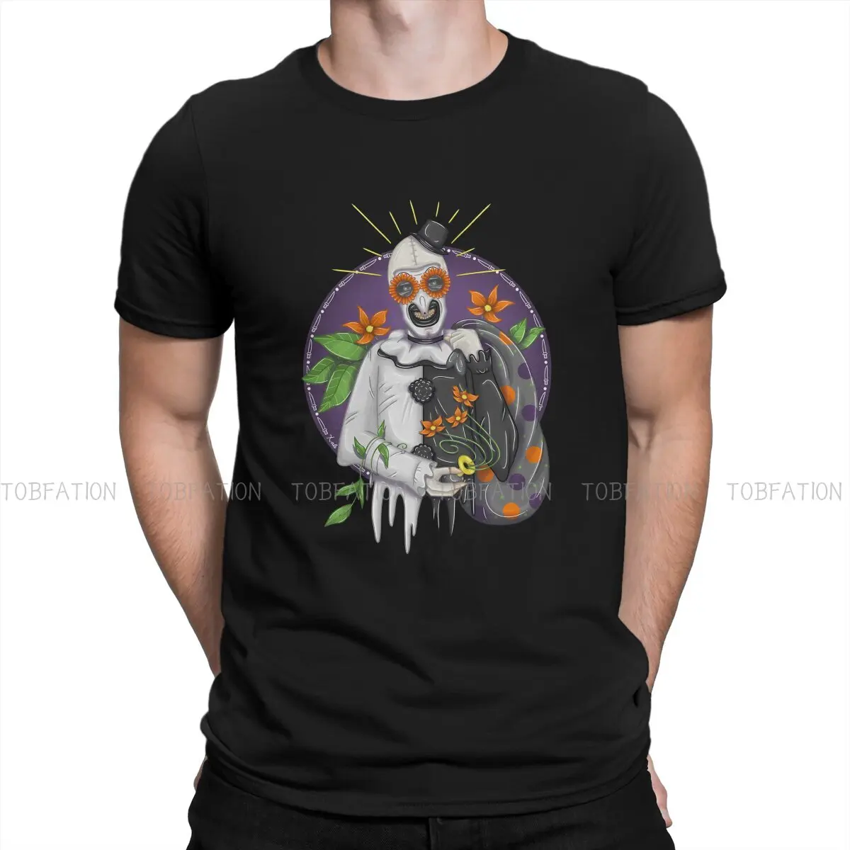 Graphic Man's TShirt Terrifier Horror Films Crewneck Short Sleeve 100% Cotton T Shirt Funny High Quality Birthday Gifts