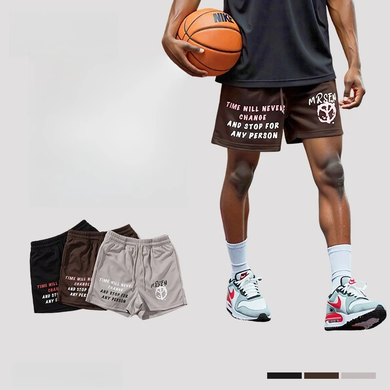 

Мужские шорты с готическим принтом, уличные винтажные спортивные штаны в стиле хип-хоп, баскетбольные шорты, мужская одежда, повседневные свободные спортивные шорты для мужчин