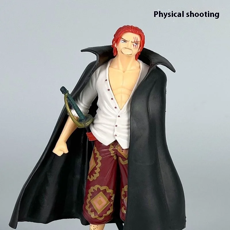 One Piece Action Figures Handheld Anime Theater Version Luffy Shanks Red Haired Zoro Sanji Nami Robin Model Ornament Cross Gifts