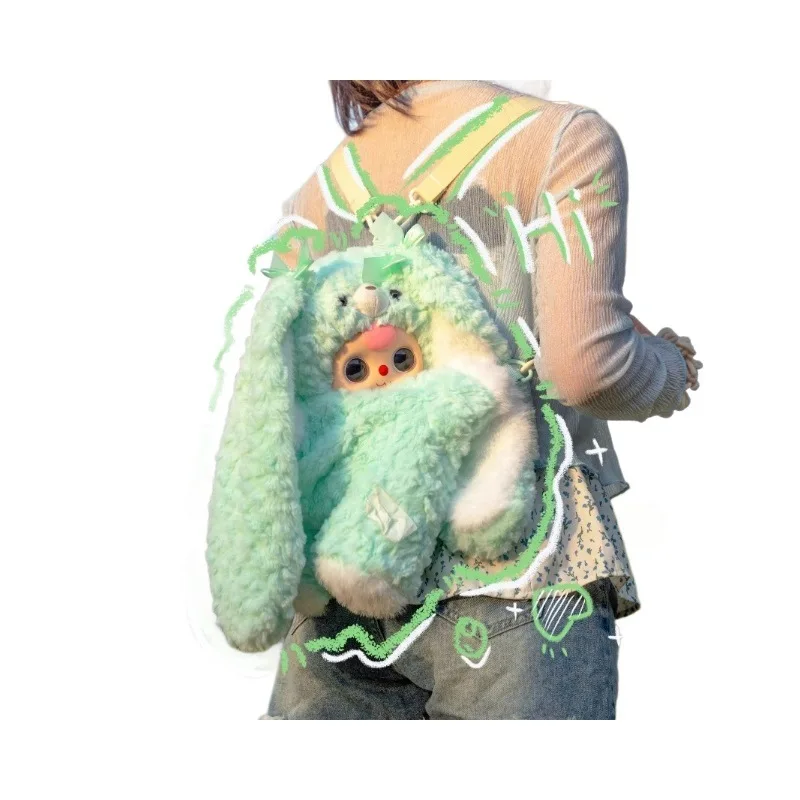 Kawaii Baby Tre abbracci Zaino per bambini Scatola cieca in peluche Zaino in peluche generale Bambola di cartone animato Sorpressioni Regalo di compleanno a sorpresa per ragazza