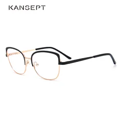 KANSEPT Fashion Cat Eye Glasses Frame Women Vintage Myopia Optical Prescription Glasses Eyewear Spectacle Frames High Quality