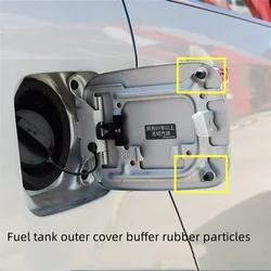 For NISSAN TIIDA LIVINA QASHQAI X-TRAIL ALTIMA SUNNY Patrol Y62 Fuel Tank Outer Cover Buffer Rubber Particles Rubber Pad 2PCS
