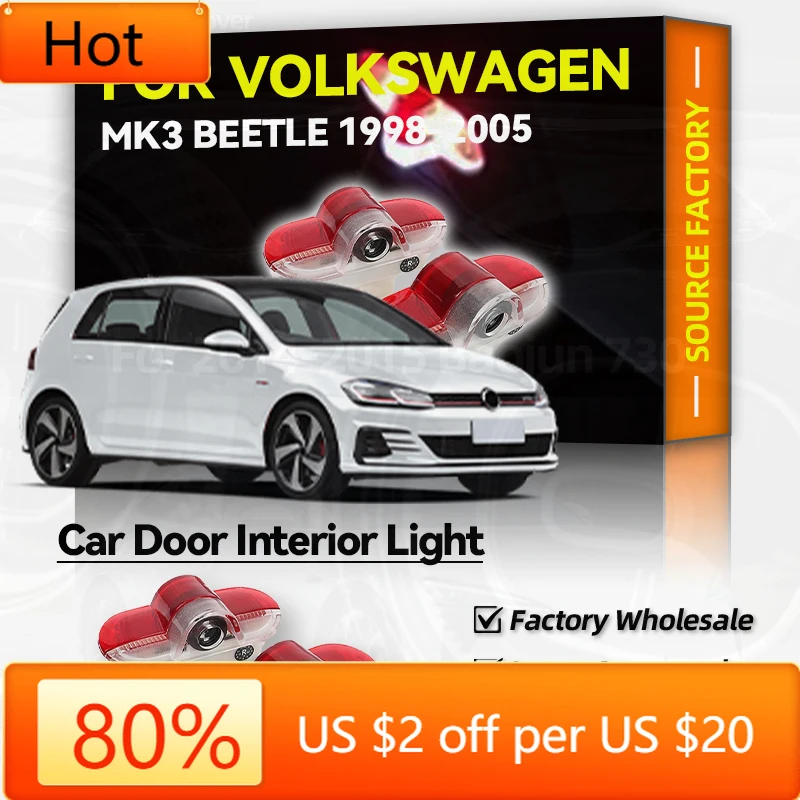 GOLF 4 5 6 7 para VW VOLKSWAGEN 2026 nuevo 2 uds LED lámpara de advertencia accesorios de herramientas para VW Beetle 1998-2005 Beetle Cabrio 2003