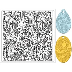 Polymer Clay Texture Sheets Leaves Silicone Texture Stamp Sheets Clay Mat Plant Modeling Pattern Pad Texture Sheets
