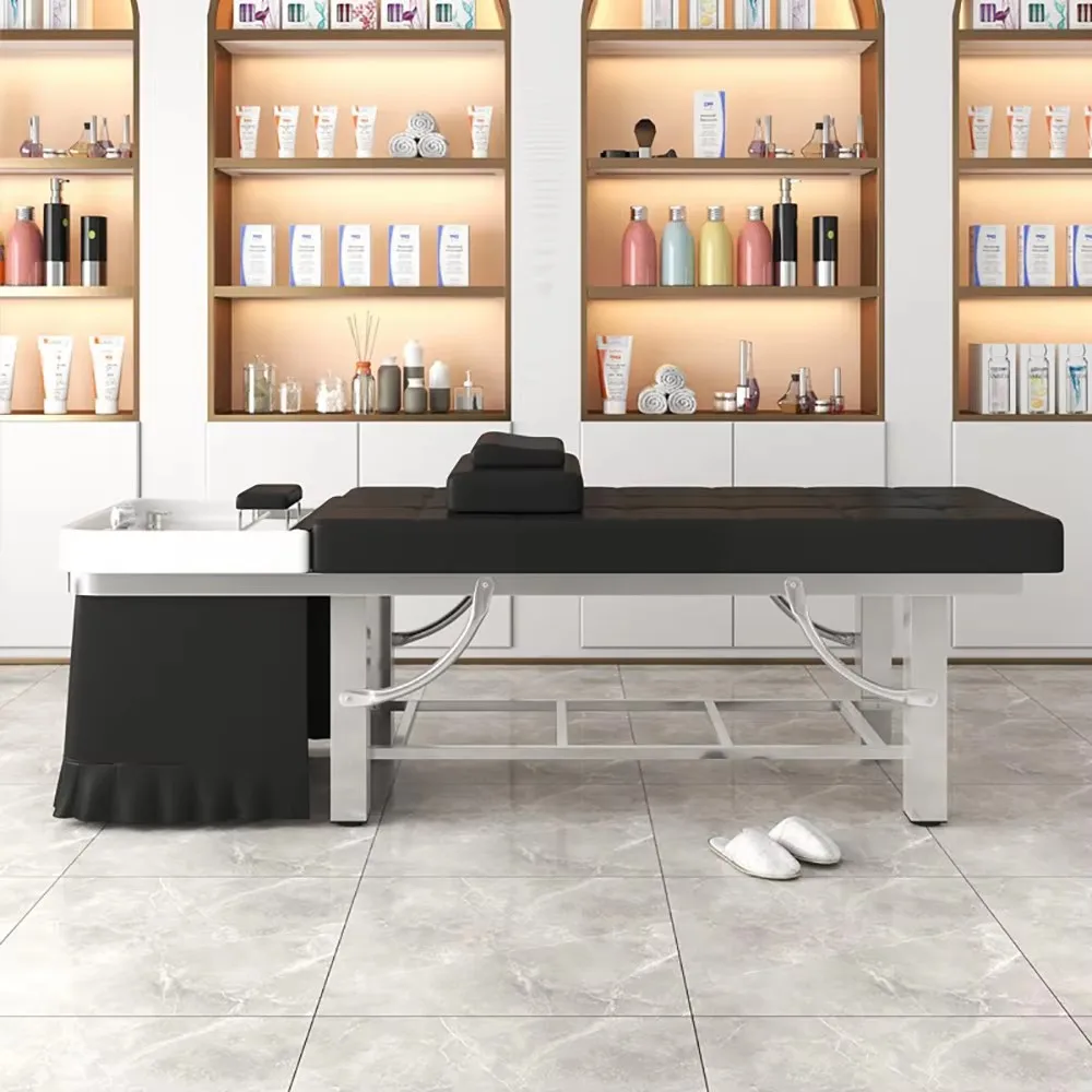

Luxury Simple Shampoo Bed Modern Unique Simple Nordic Shampoo Recliner Luxury Ergonomic Cadeira De Barbearia Salon Furniture