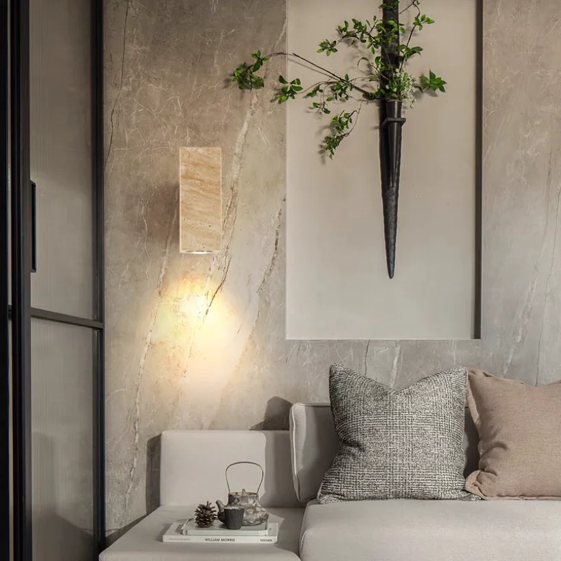Modern Wall Lamp Bedroom Bedside Background Outdoor Stone Kitchen Restaurant Corridor Sconce Lighting Indoor Light Decoration