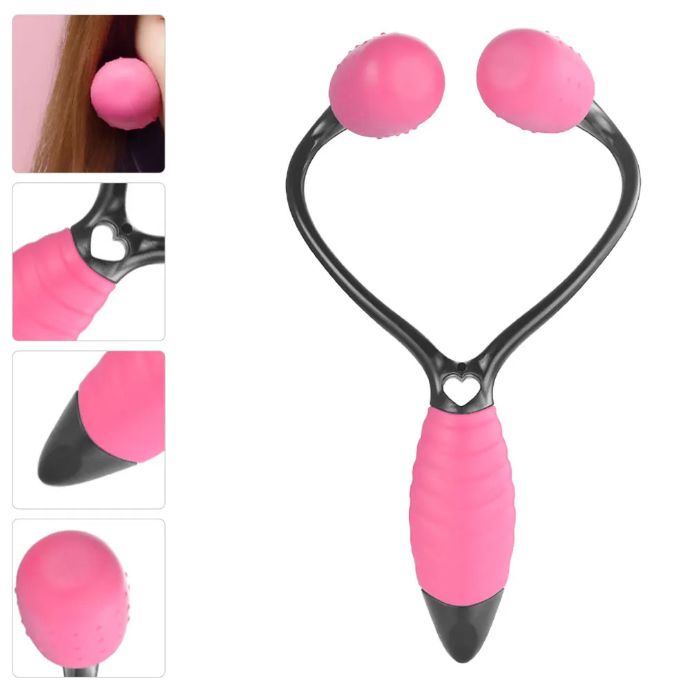 Rosy Black ABS Gesichtsroller, Massagegerät, bequemer Griff, Anti-Aging-Gesichtsmassagegerät, Hautpflege-Roller für glatte Haut