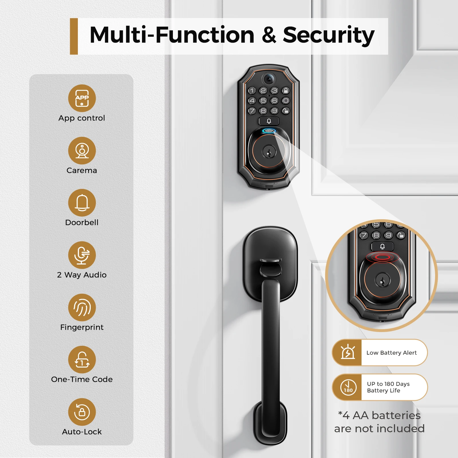 ARPHA D289H – умный дверной за – обзор и цена Home Security Front Door Camera