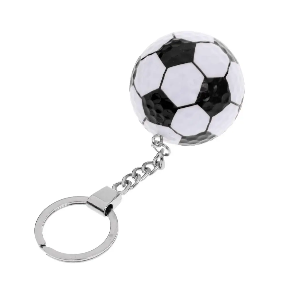 Key Chain Car Key Ring Golf Ball Accessories Cute Purse Bag Pendant Decoration Baseball Charm Gift Tennis Multi Types