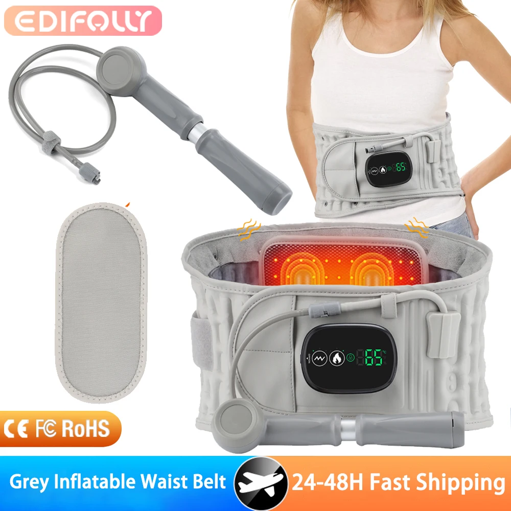 

Массажер для талии с подогревом, ремни, вибрационные надувные поясничные подушечки, защита спины с подогревом, инфракрасный массаж, расслабляющий мышцы талии, теплый