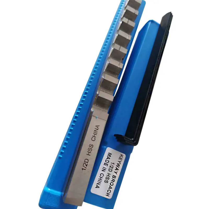1/2 D Type Push-Type Keyway Broach Cutter Inch Sized HSS Cutting Tool for CNC Machine Knife