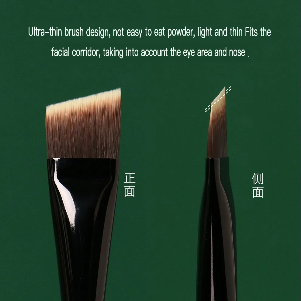 Brosse de fond de teint à lame M53 d'âge inversé, polissage à une ligne, tête plate, tête lisse, brosse de maquillage sans poudre
