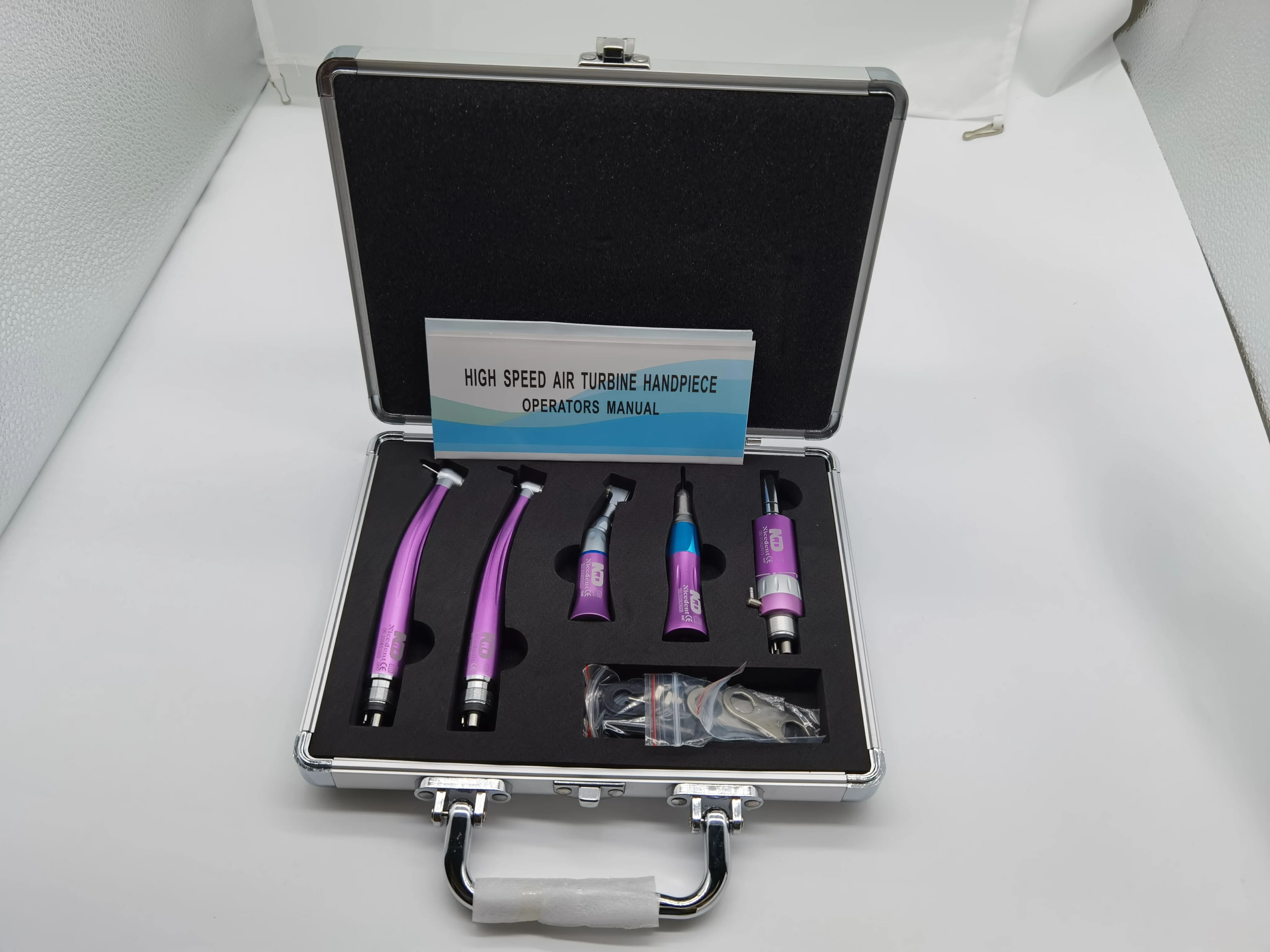 Set handpiece warna-warni kecepatan rendah, kit handpiece lambat/handpiece kecepatan tinggi