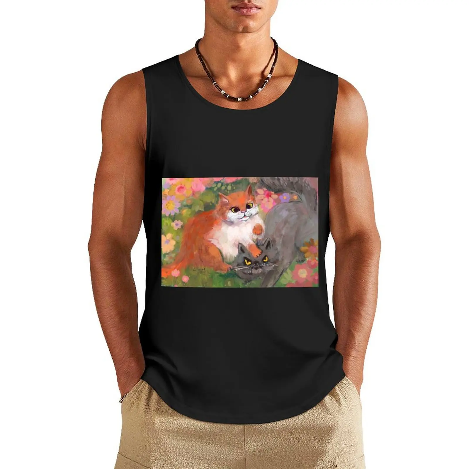 kneading Tank Top Vests T-shirt male Men's tops Men's summer clothes