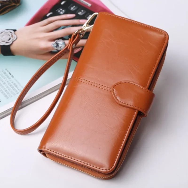 

Women Wallet Leather Clutch Brand Coin Purse Female Wallet Card Holder Long Lady Clutch Carteira Feminina Carteras Para Mujer