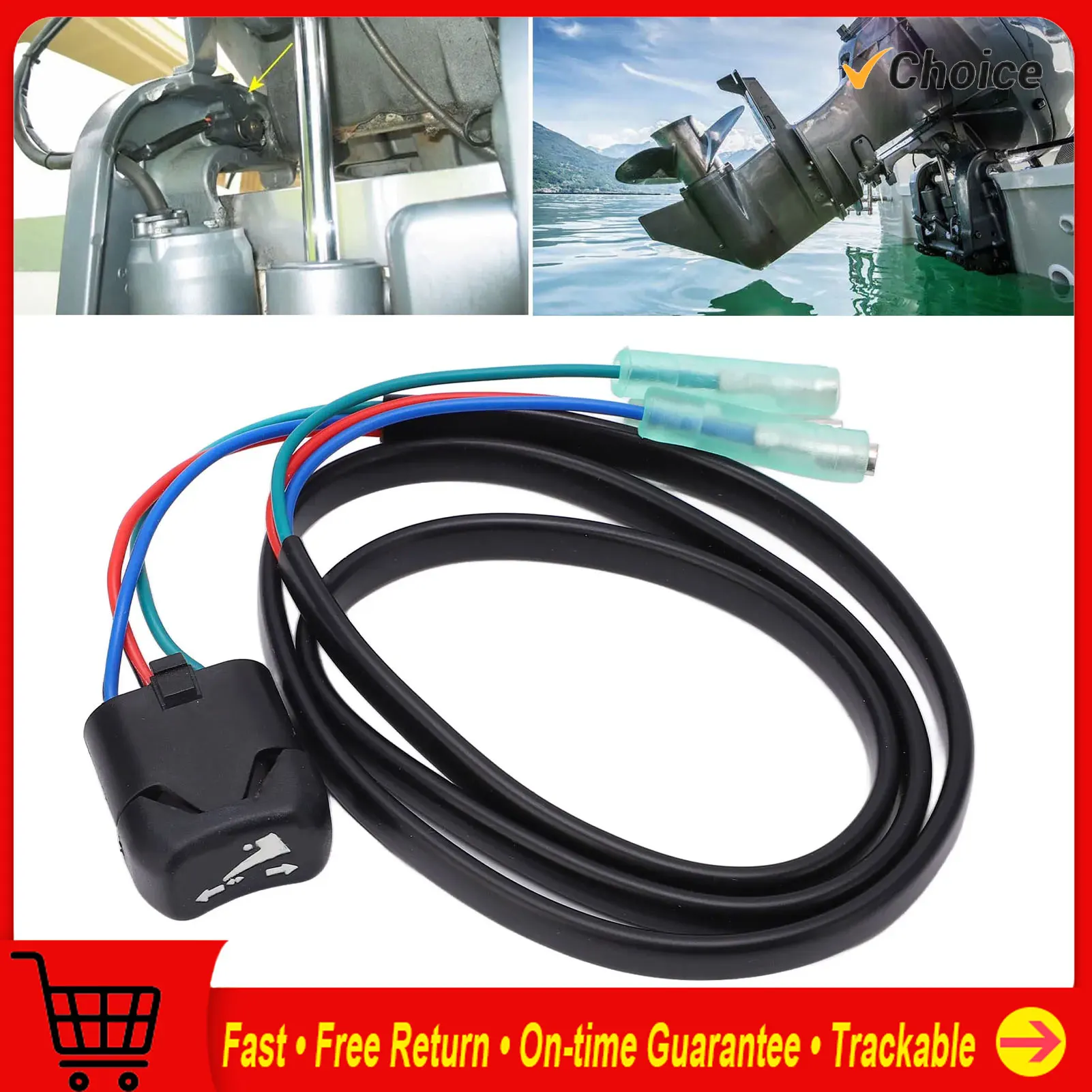 

Trim and Tilt Switch 37850 90J00 ABS Replacement for Suzuki Outboard Remote Control Box