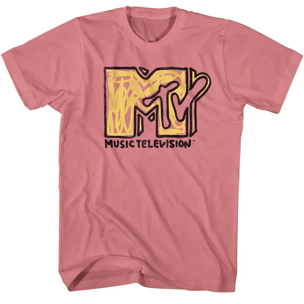 Mtv Scribble Logo Mauvelous T Shirt