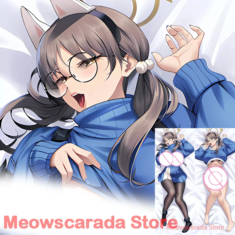 

Dakimakura anime дакимакура Подушка Dakimakura двусторонняя с рисунком голубого архива, голубого цвета