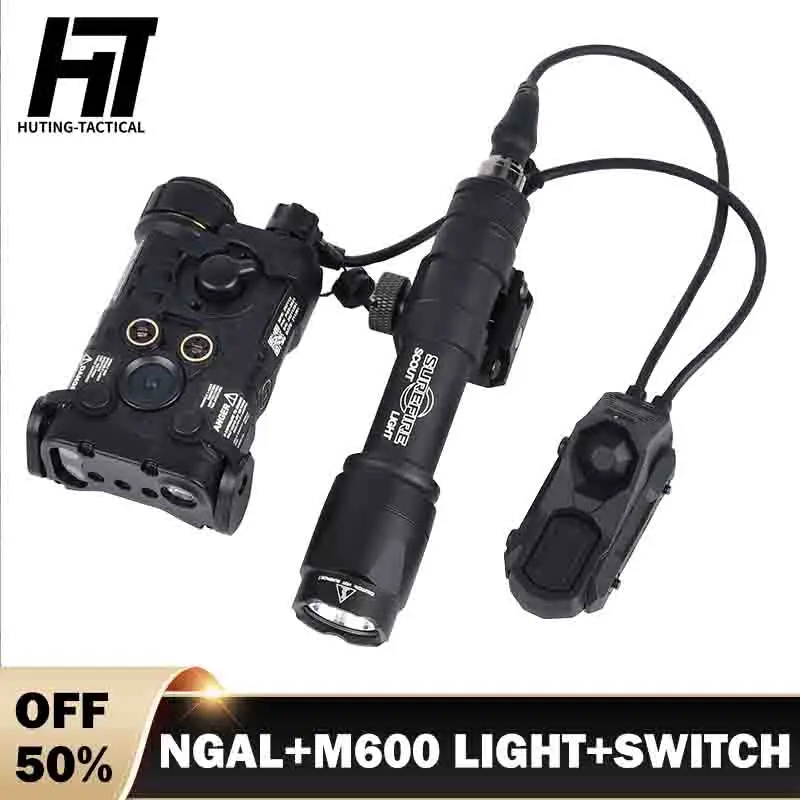 

Tactical Metal NGAL Red Green Blue Indicator Surefir M300A M600C Hunting Scout Light With AXON Dual Control Switch Fit 20MM Rail