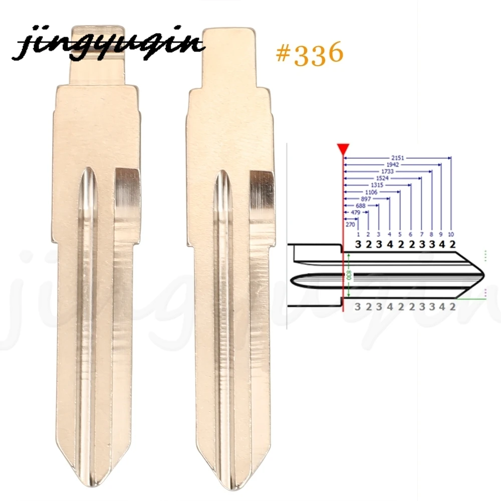 JYQ 10 Uds reemplazo Flip remoto llave de coche inteligente hoja sin cortar para Chevrolet Cruze SPrak Aveo Camaro Equinox Opel HU43 KD KEYDIY