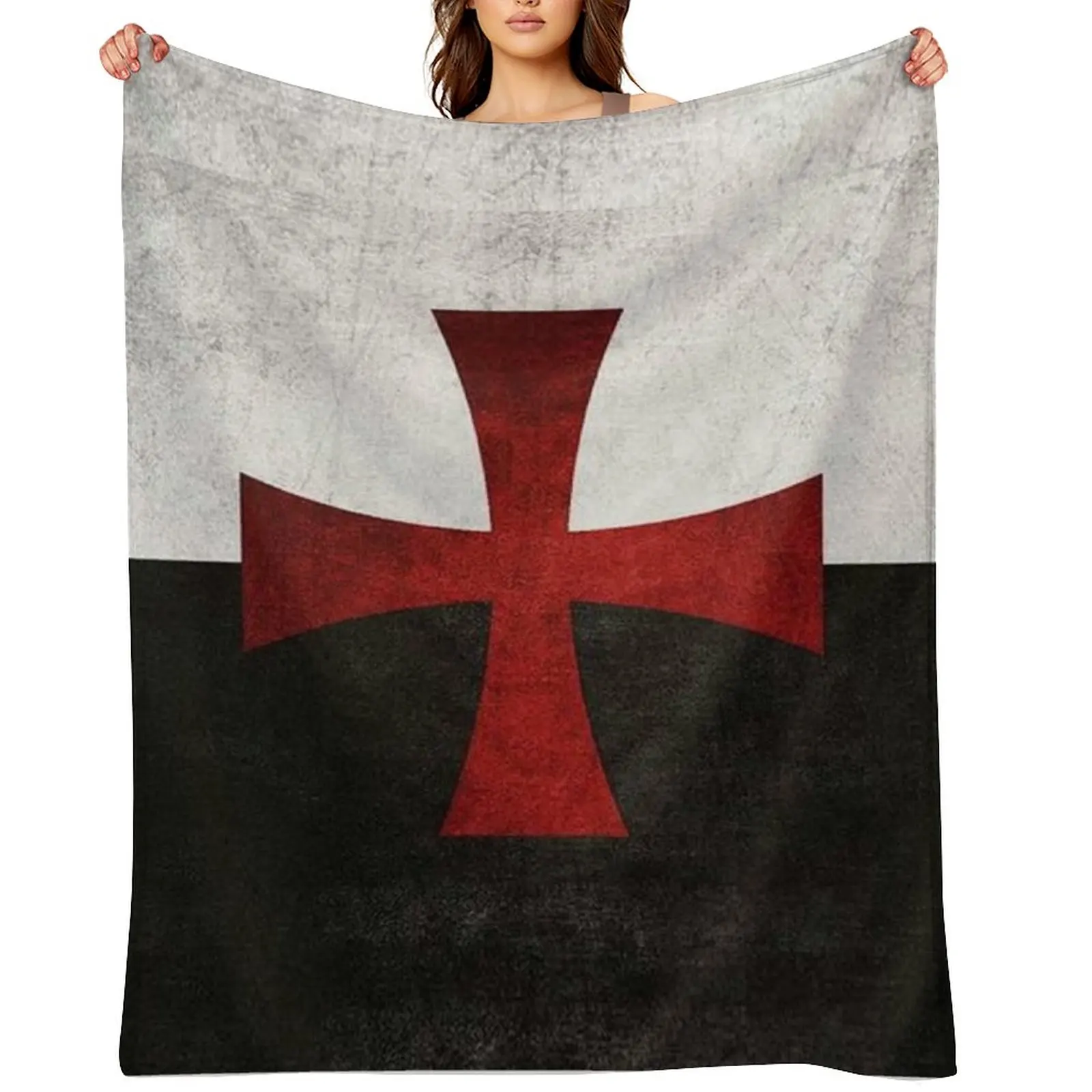 

Templar Flag Throw Blanket Summer cosplay anime Sleeping Bag Single Blankets