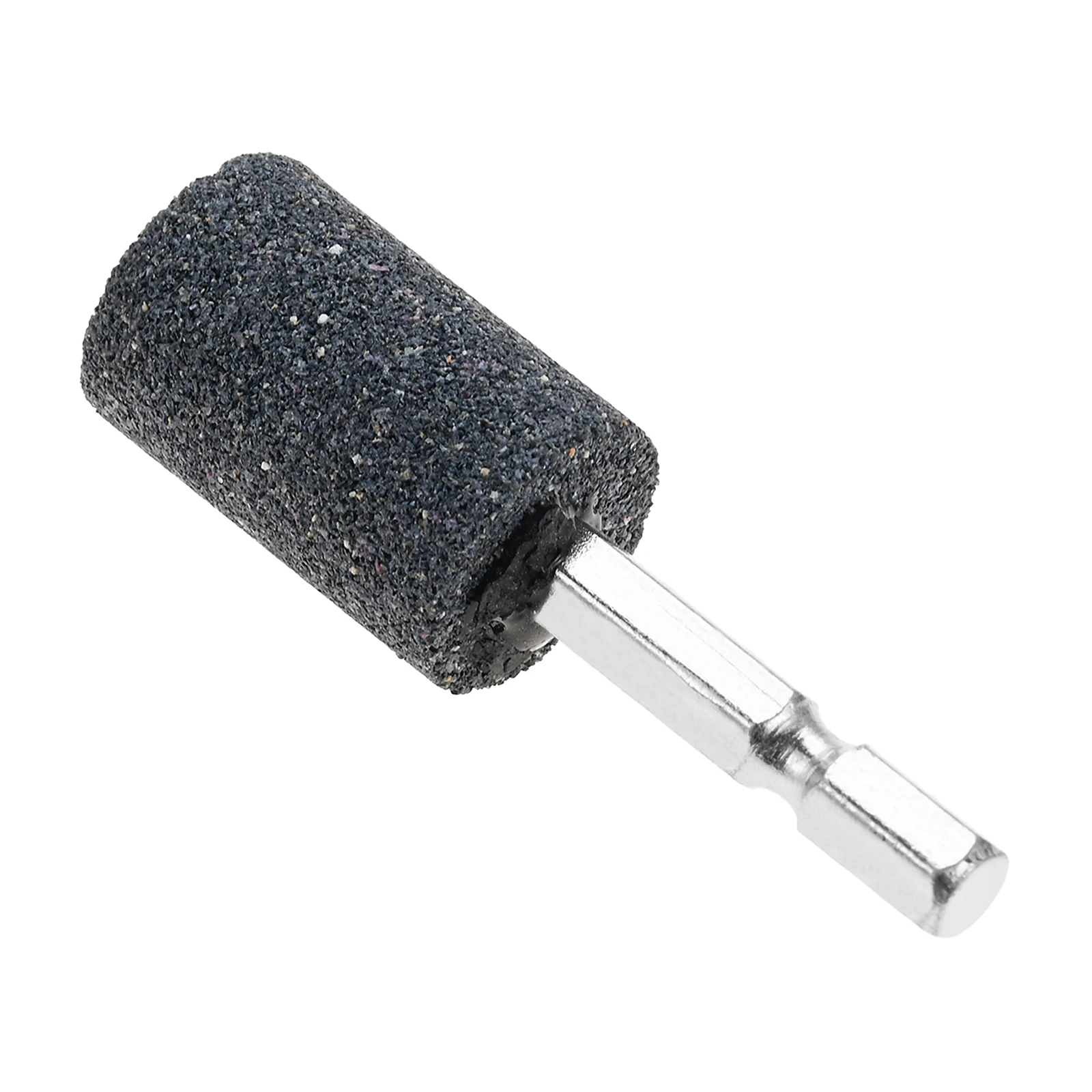 10개 실린더 모양 회전 연마석 - 1/4'' 육각 샹크 연마석 알루미늄 산화물 연마 비트(크기: 20mm)