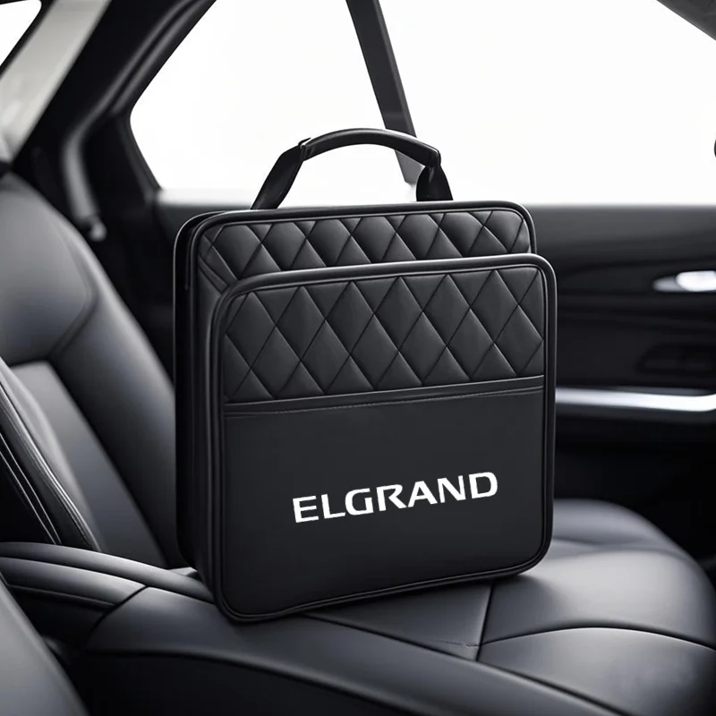 For Nissan Elgrand E50 E51 E52 1996-2016 2017 2018 2019 2020 Car Back Seat Storage Universal Bag Organizer Trunk Elastic