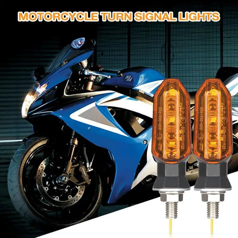 2Pcs Motorcycle Turn Signal Lights Flashing Light Blinker Turn Universal LED Lamp 12V LED Blinker Auto Accessories For Motorbike