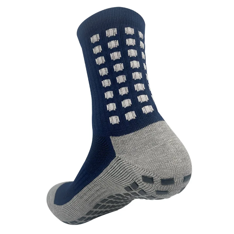 Calcetines de fútbol antideslizantes para hombre y mujer, calcetín deportivo de algodón con agarre de succión, antideslizante, para ciclismo, correr y montar al aire libre