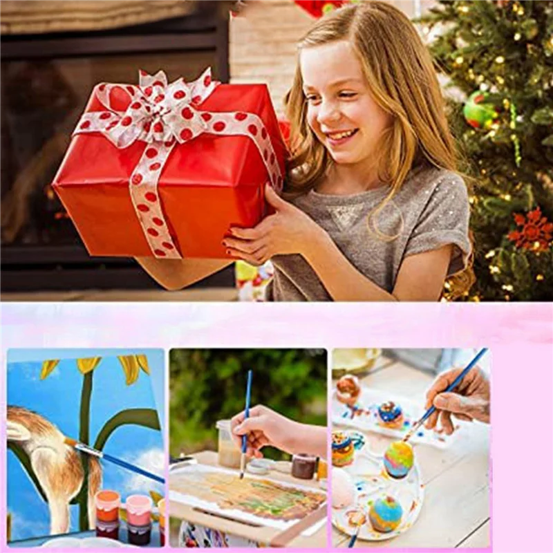 Zestaw farb akrylowych 560 szt., 12 kolorów pasków farb akrylowych dla dzieci i dorosłych, idealny do domu, urodzin, klasy.