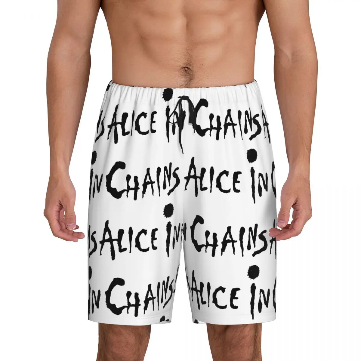 

Мужские короткие пижамные шорты Custom Alice In Chains Rooster Dirt Layne Staley Rock для сна и отдыха