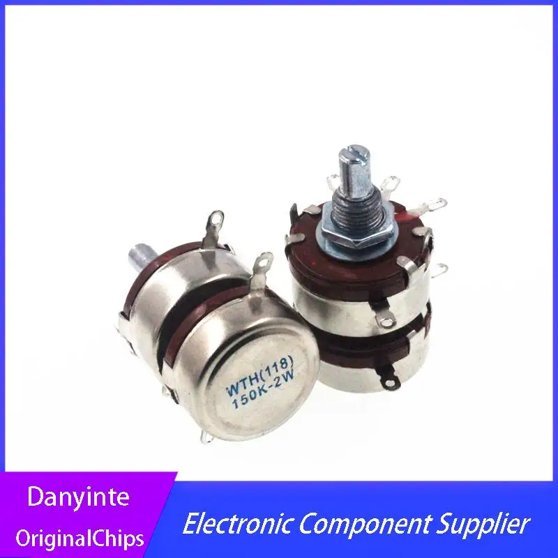 ใหม่ 1 ชิ้น/ล็อต WTH118 2W 150K WTH(118) 2 ชั้น dual Potentiometer