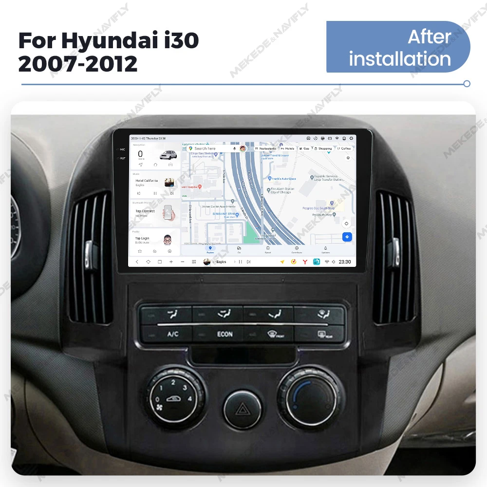 12+512G Android Auto Car Multimedia Player Autoradio Wireless CarPlay Radio For Hyundai I30 AT MT 2006 - 2011