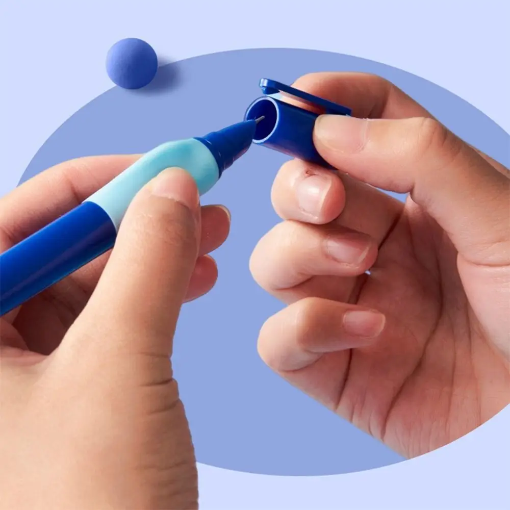 Cartoon Replaceable Ink Sac Fountain Pen Grip Posture Correction 0.38MM Tip Neutral Pen Soft Grip Gel Pen School Office