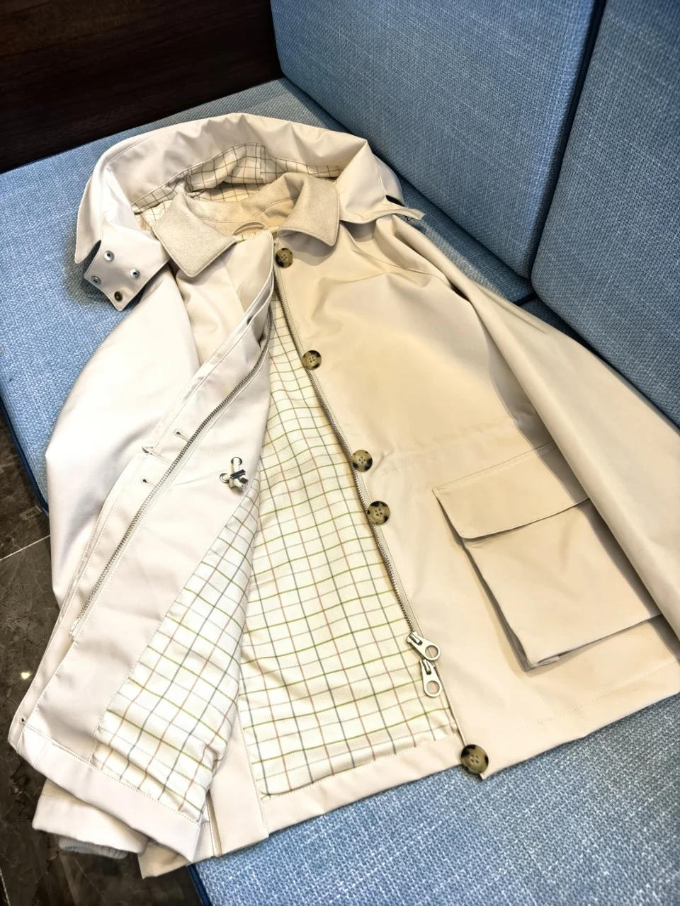 

Loose And Fashionable All-Match Loose Casual Top Stand Collar Waist Temperament Windbreaker Early Autumn New Style