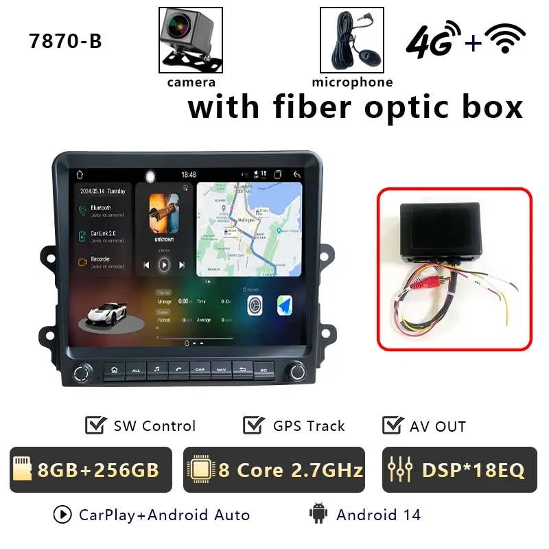 CHSTEK Android 14 Autoradio Carplay für Porsche Cayman 981 918 911 Boxster 718 982 997 991.1 992.1 Stereo GPS Navi WIFI 4G BT FM