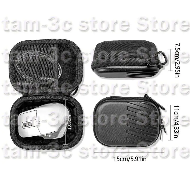 D0UA Mouse Storage Case Bag Lightweighted For MX 3S With Easy Open Zippered
