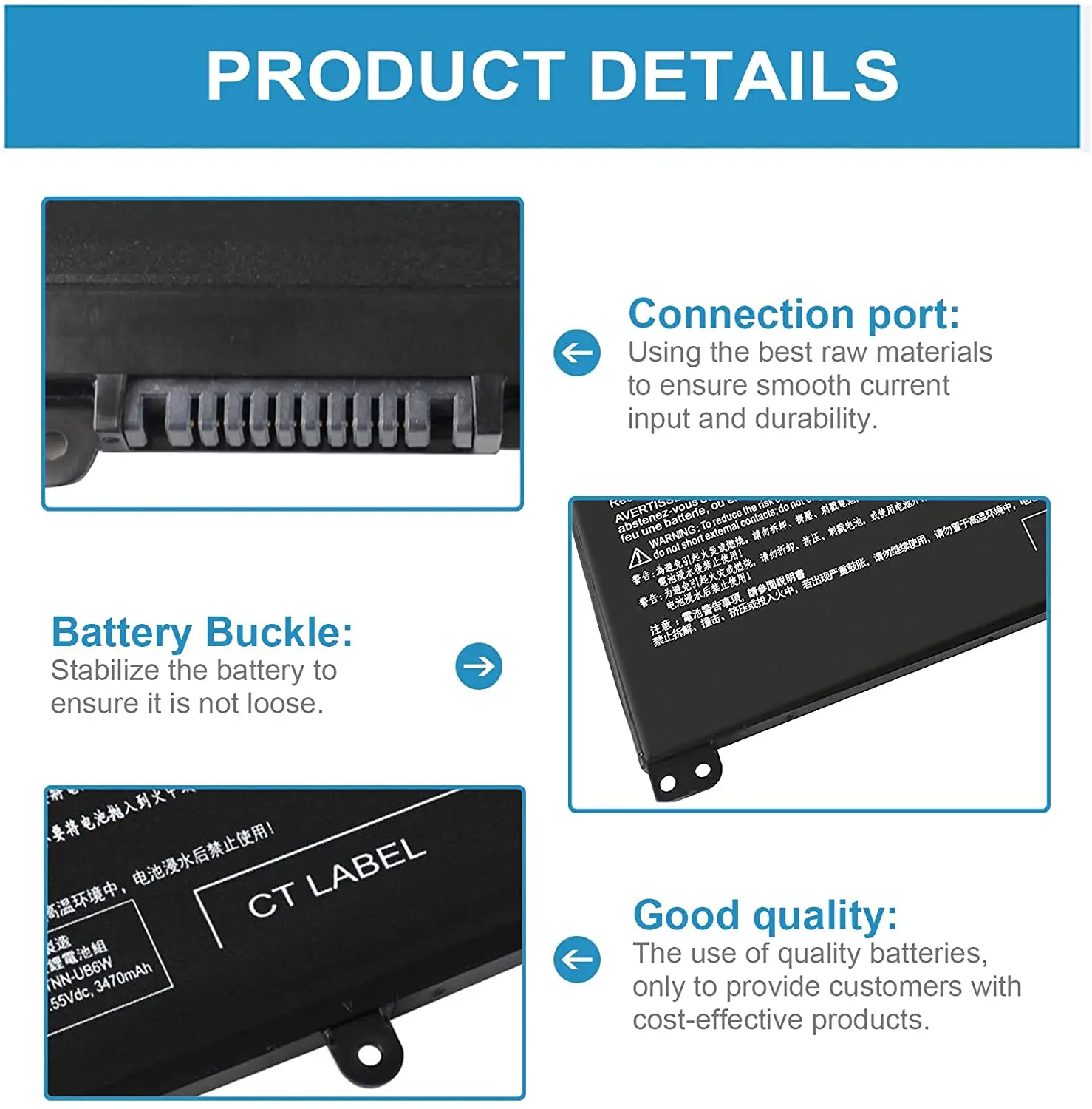 11.55V BI03XL Battery for HP Pavilion X360 13-u m3-u Stream 14-ax Laptop ON03XL 0N03XL BIO3XL HSTNN-LB7P TPN-W118 843537-541