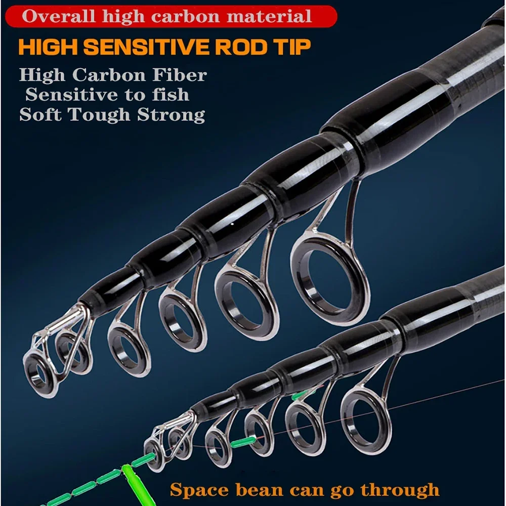 Baitcasting Spinning Reise Carbon Angelruten Teleskop Casting Gewicht 10-20g Power Ultraleicht Köder Forelle Mini Pole 1,8-3,0 m