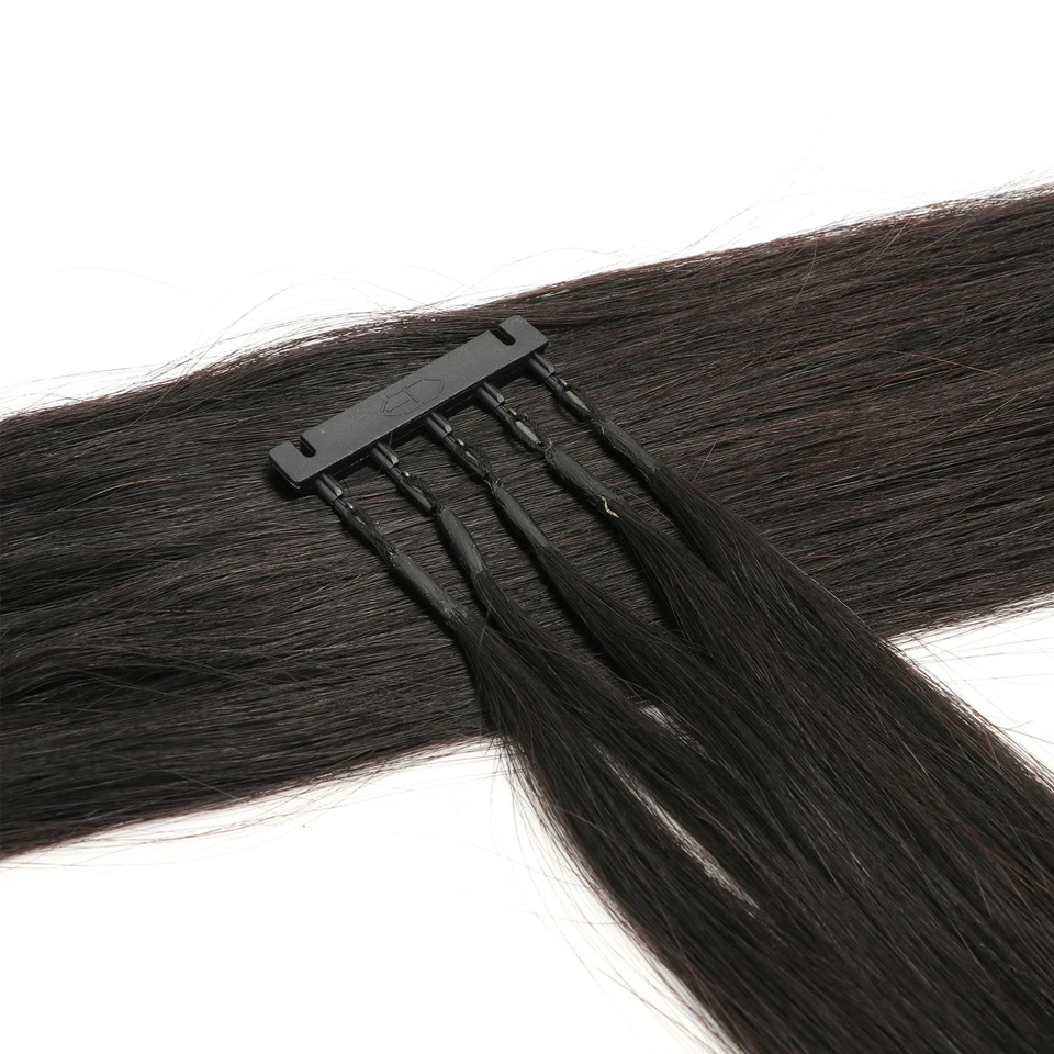

6D 2nd Generation Extensions 100% Human Hair 40-60cm 10pcs/set Invisible Micro Beads Hair Real Natural Human Hair