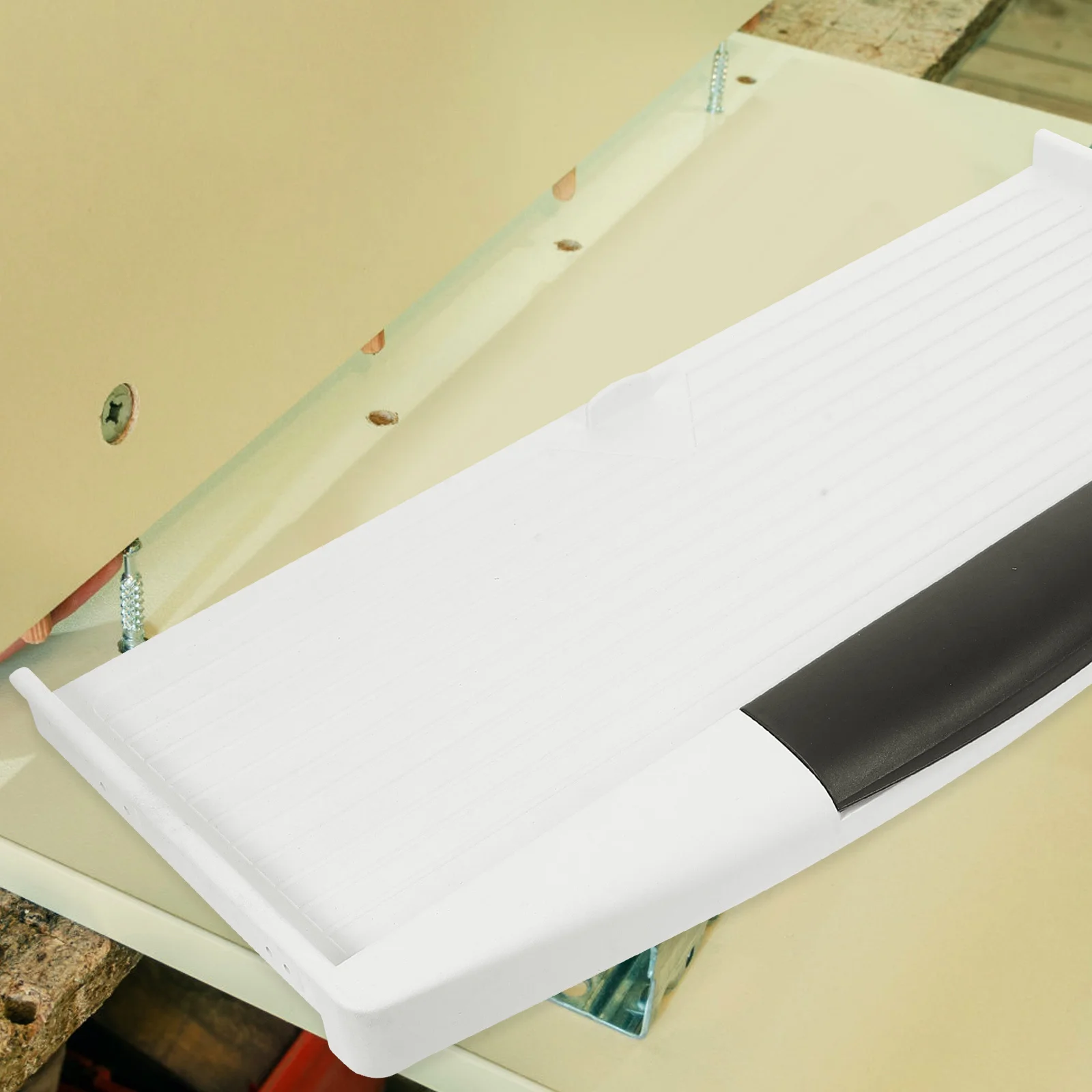 

Heavy Duty Sliding Computer Keyboard Tray Thickened Desk Drawer Slide Rail Office Home Adjustable Pull Out Keyboard Stand with