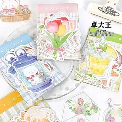 1set/lot Memo Pads Material Paper Fruit Molinta Junk Journal Scrapbooking Cards Retro Background Decoration Paper