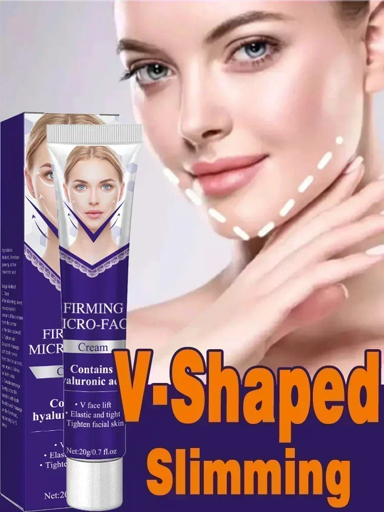 Crema microfacial reafirmante, estiramiento Facial con forma de línea en V, doble mentón, para quemar grasa, productos para el cuidado de la piel