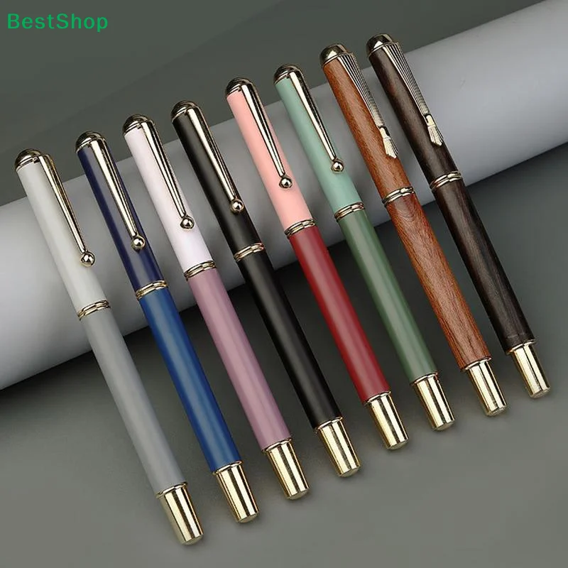✍Retro Metal Calligraphy Brush Pen, Multi-Color Smooth Writing Soft Brush Pen for Art, Drawing & Signing